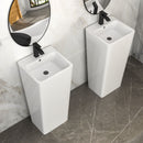 Pedestal Sink 16" For Powder Rooms - White by HouseOfZazla