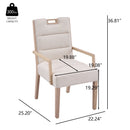 Upholstered Dining Chairs with Armrests by HouseOfZazla