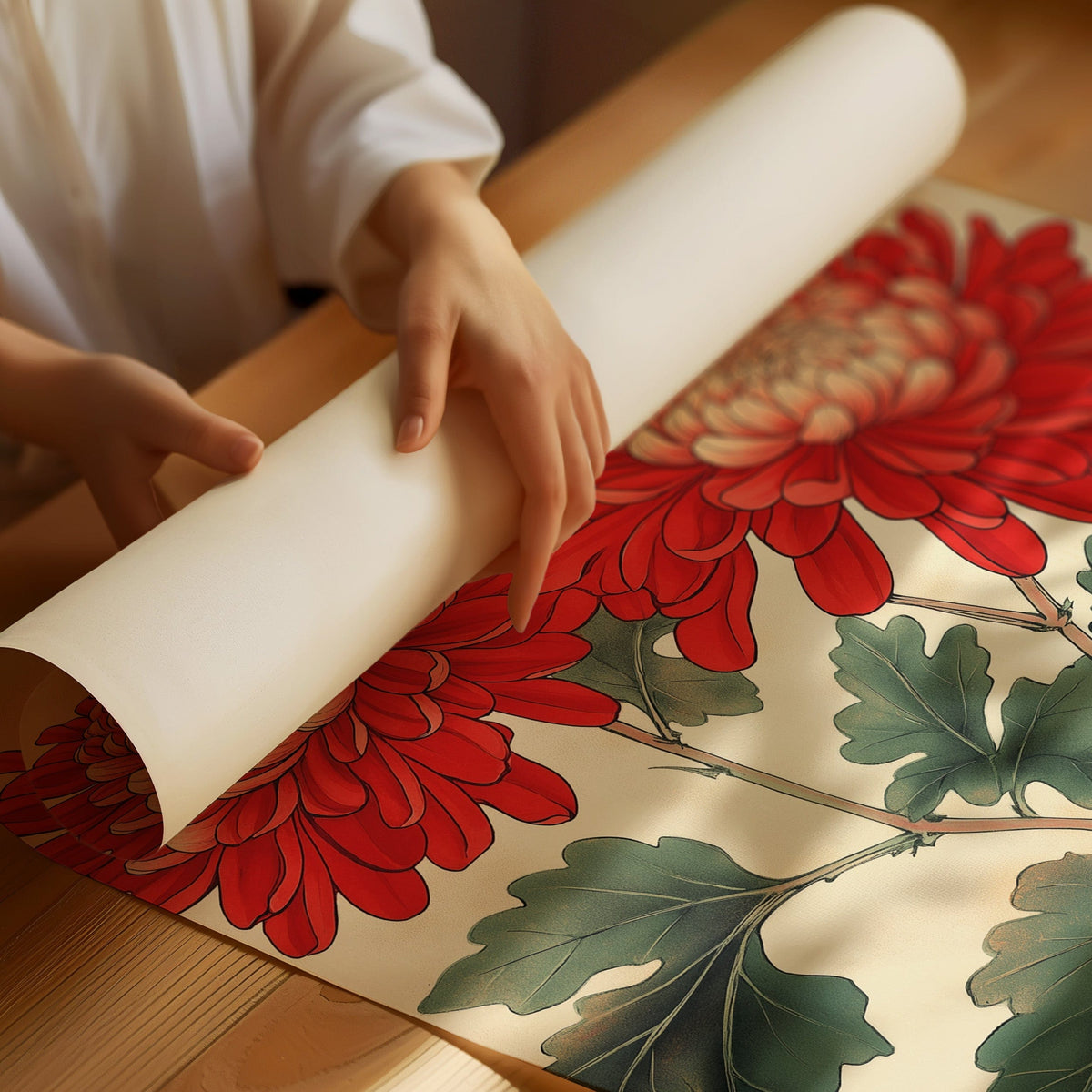 Red Chrysanthemum Elegance, photo 16 of 19