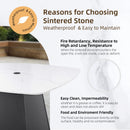 Outdoor Patio Dining Set, Squircle Dining Table, Dining Chairs With Sunbrella Cushions by Unique Piece Furniture