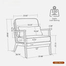 Living Room Chair With Lumbar Pillow by HouseOfZazla