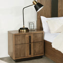 Moraga - 2 Drawer Nightstand - Ash Brown by HouseOfZazla