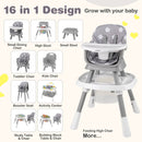 16-in-1 Baby High Chair with Activity Center and Booster Seat for Babies and Toddlers by LJGDeals