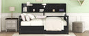Daybed, Slat Support, With Bedside Shelves And 2 Drawers by HouseOfZazla