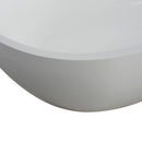 Small Size Stone Resin Solid Surface Oval Shape Freestanding Bathtub For The Bathroom - Matte White by HouseOfZazla