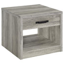 Nuberg - 1 Drawer Table - Gray
