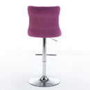 Swivel Adjustable Height Barstools Set of 2 by HouseOfZazla