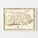 Vintage Map of Georgia 1795