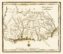 Vintage Map of Georgia 1795