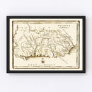 Vintage Map of Georgia 1795