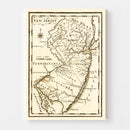 Vintage Map of New Jersey 1795