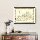 Vintage Map of Kentucky 1795