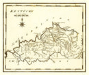Vintage Map of Kentucky 1795