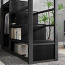 Loft Bed With Storage Shelves, Wardrobe by Unique Piece Furniture