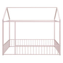 Metal Bed House Bed Frame With Fence by Unique Piece Furniture