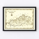 Vintage Map of Kentucky 1795