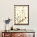 Vintage Map of Maine 1795