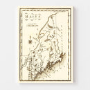 Vintage Map of Maine 1795