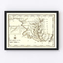 Vintage Map of Pennsylvania 1795