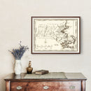 Vintage Map of Massachusetts 1795