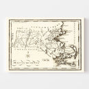 Vintage Map of Massachusetts 1795