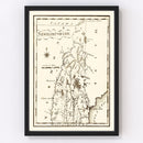 Vintage Map of New Hampshire 1795