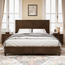 Platform Bed Frame With Tall Headboard by HouseOfZazla