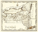 Vintage Map of New York 1795