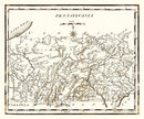Vintage Map of Pennsylvania 1795