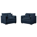 Modern Oversized Accent Chair, Comfy Single Sofa With Large Seat (Set of 2) by HouseOfZazla