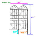 Metal Garden Rustproof Trellis For Climbing Plants Outdoor Flower Support by Unique Piece Furniture