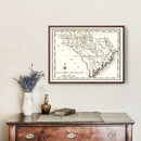 Vintage Map of South Carolina 1795