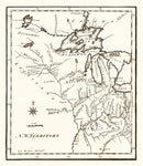 Vintage Map of the Northwest Territory 1795