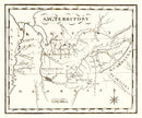 Vintage Map of the Southwest Territory 1795