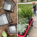 LARGE Galvanized Metal Cross Frame Planters, Set of 3 by Decor Steals