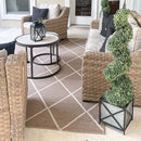 LARGE Galvanized Metal Cross Frame Planters, Set of 3 by Decor Steals