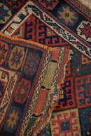 2x2.5 Antique Jaff Kurd Bag Face Square Rug Mat