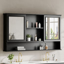 Wall Mounted Bathroom Medicine Cabinet With Double Mirrored Doors by HouseOfZazla