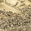 Vintage Map of Barre, Vermont 1891