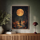 Witch Beneath the Harvest Moonlight