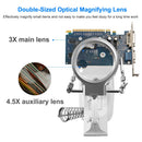 LED Light Helping Hands Magnifying Glass 3X/4.5X w/ 360¡Adjust Third Hand Soldering Vise