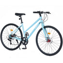 7 Speed Hybrid Bike Disc Brake 700C Road Bike for Men & Women