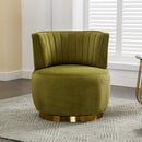 360 Degree Swivel Cuddle Barrel Accent Sofa Chair by Unique Piece Furniture