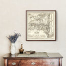 Vintage Map of New York 1840