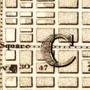 Vintage Map of Philadelphia, Pennsylvania 1844