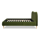 Roman - Curved Headboard Upholstered Platform Bed by Unique Piece Furniture