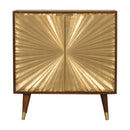 Manila - Cabinet - Gold / Brown by Unique Piece Furniture