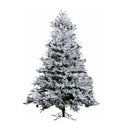 7 Ft Snow-Flocked PE/PVC Hybrid Christmas Tree