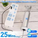 Cordless Handheld Car Vacuum Cleaner 16kPa Powerful Suction with 2 Speeds Filtration LED SOS Light Rechargeable Lightweight Portable Vacuum Cleaner fo