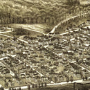 Vintage Map of Bellows Falls, Vermont 1886